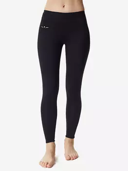 Тайтсы женские UGLOW, черный серебристый, Черный