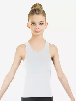 Майка-борцовка тренировочная Танцующие, Белый