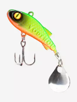 Тейл-спиннер Vodenoi Perch 70мм 10гр, Желтый