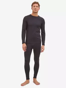 Термобелье мужское Chalka с флисом влагоотводящее, Черный