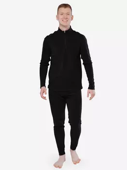 Термобелье Следопыт - Fleece Zip Polartec Micro комплект, до -30°С., Черный