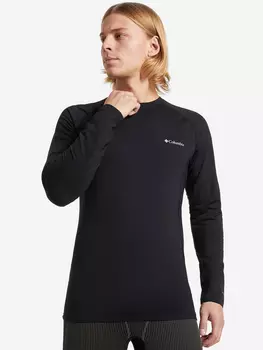 Термобелье верх мужское Columbia Omni-Heat 3D Knit Crew II, Черный, размер 50-52