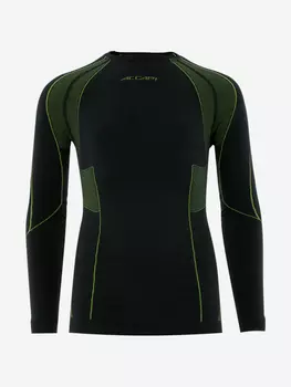 Термобельё верх Accapi Polar Bear Sport Long Sleeve Shirt Jr Black/Lime, Зеленый