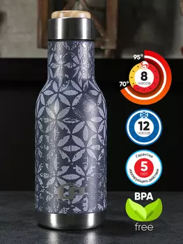 Термобутылка LP Thermoproducts Vintage 0,35 л, синяя, Синий