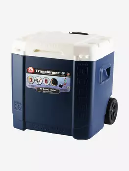 Термоконтейнер IGLOO Profile 54 roller, 51 л, на колесах, Голубой