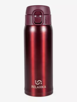 Термокружка Relaxika 701, 480 мл, бордовая, Красный