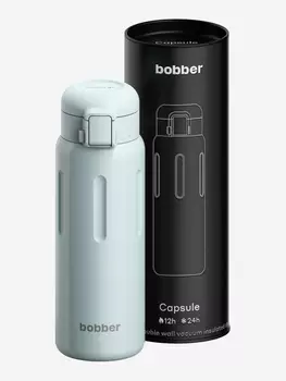 Термокружка ваккумная Capsule 500 мл с закрытой питьевой системой, голубой, Голубой