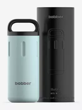 Термокружка BOBBER Bottle с ручкой 590 мл, тепло до 8 часов, голубой, Голубой