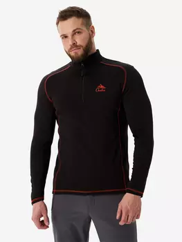 Термолонгслив мужской Chalka влагоотводящий с молнией, Черный