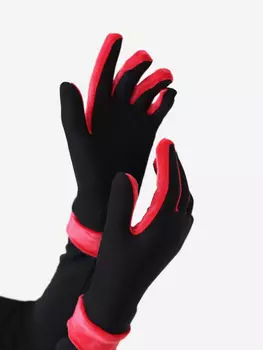 Термоперчатки для фигурного катания с бархатом IceDress, Черный