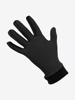 Термоперчатки с бархатом для фигурного катания IceDress, Черный