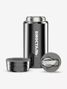 Термос для еды Биосталь 750 мл, с ложкой, Черный