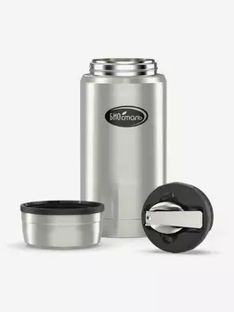 Термос для еды Биосталь 750 мл, с ложкой, Серебряный