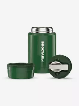 Термос для еды Биосталь Охота 500 мл, с ложкой, Зеленый