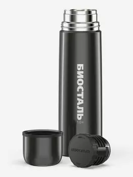 Термос для напитков Биосталь 1000 мл, Черный