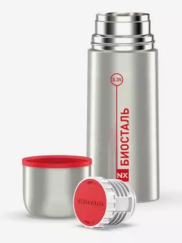 Термос для напитков Биосталь 350 мл, Серебряный