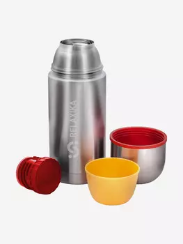 Термос для напитков Relaxika 102 750 мл, 2 чашки, Серебряный