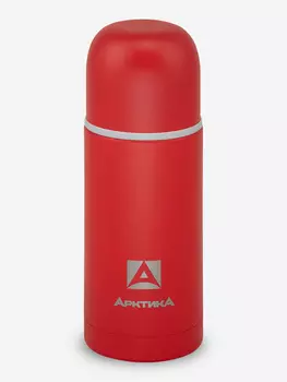 Термос для напитков с узким горлом и глухой пробкой, объем 0,5л. Дополнительная чашка в комплекте, Красный