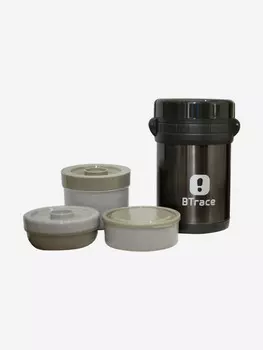 Термос пищевой BTrace 905-1500 серебристый 1500 мл, Черный