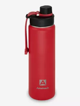 Термос питьевой с дополнительной пробкой с питьевой системой тм "Арктика", красный текстурный 700 мл, арт.708-700S, Красный