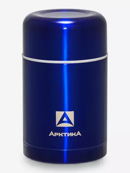 Термос с супер-широким горлом для супа и еды. Объем 0,75 л. В комплект входит вместительная крышка-тарелка. Пробка оснащена кнопкой для спуска давления для более легкого открывания., Синий