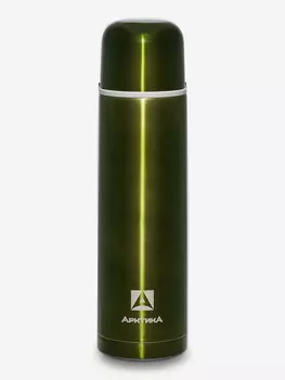 Термос с узким горлом для напитков с глухой пробкой, объем 1л., Зеленый