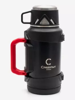 Термос Следопыт-Dakar со складными ручками, 1,5л., Черный