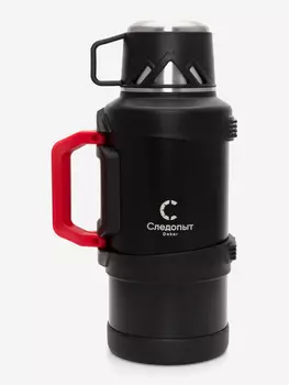 Термос Следопыт-Dakar со складными ручками, 3л., Черный