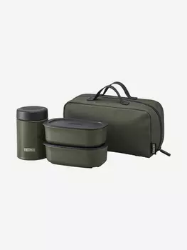 Термос THERMOS JEA-801 KKI, с контейнерами, 0.8л, Зеленый