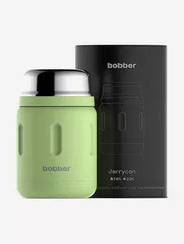 Термос вакуумный для еды BOBBER Jerrycan 700 мл, тепло до 14 часов, мятный, Зеленый