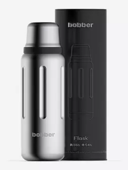 Термос вакуумный для напитков BOBBER Flask 770 мл, тепло до 36 часов, матовый, Серебряный