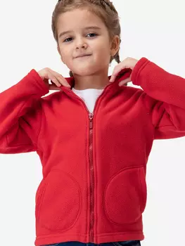 Толстовка детская флисовая на молнии Happyfox, Красный