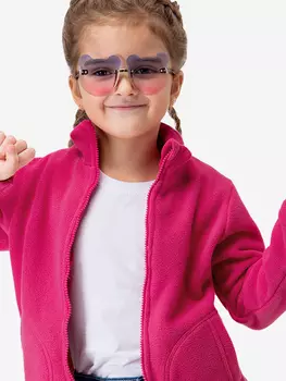 Толстовка детская флисовая на молнии Happyfox, Розовый
