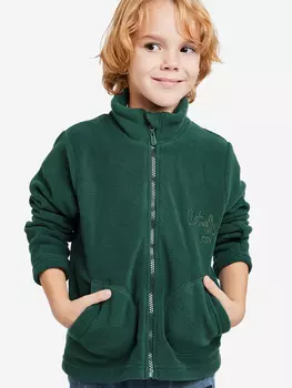 Толстовка детская флисовая на молнии Happyfox, Зеленый