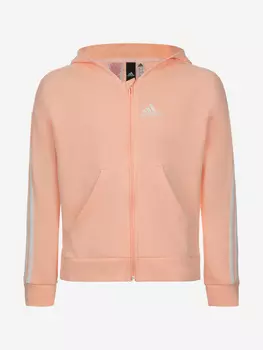 Толстовка для девочек adidas 3-Stripes, Розовый, размер 164