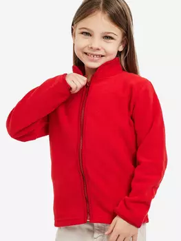 Толстовка для девочек флисовая на молнии Happyfox, Красный