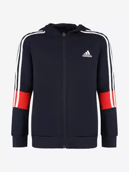 Толстовка для мальчиков adidas Aeroready Primeblue, Синий, размер 176