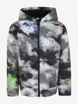 Толстовка для мальчиков Nike Club Fleece Aop, Черный