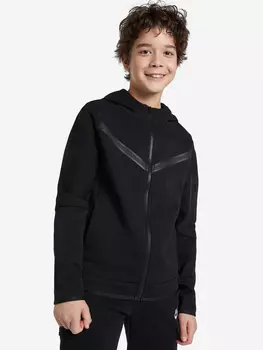 Толстовка для мальчиков Nike Sportswear Tech Fleece, Черный, размер 137-147