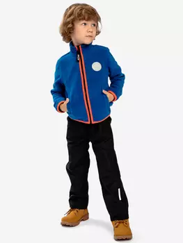 Толстовка флисовая на молнии синяя Button Blue, Синий