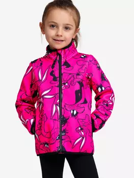 Толстовка флисовая PlayToday для девочки, Мультицвет