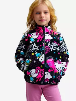 Толстовка флисовая PlayToday для девочки, Мультицвет