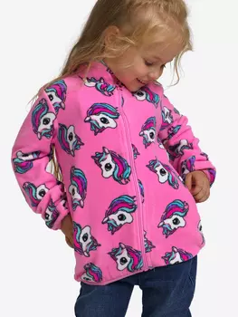 Толстовка флисовая PlayToday для девочки, Розовый