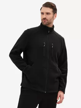 Толстовка на молнии флисовая кофта IRONCUST, Черный