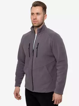 Толстовка на молнии флисовая кофта IRONCUST, Серый