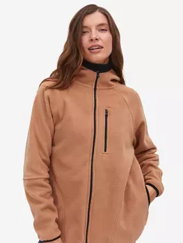 Толстовка оверсайз на молнии флисовая кофта IRONCUST, Коричневый