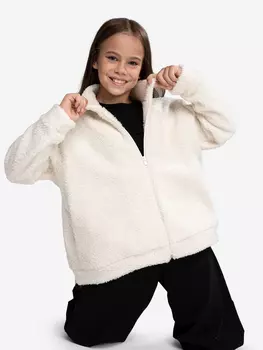 Толстовка плюшевая для девочки Looklie, Белый