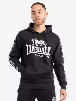 Толстовка с капюшоном мужская LONSDALE SCOUSBURGH, Черный