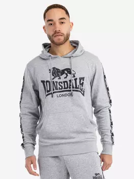 Толстовка с капюшоном мужская LONSDALE SCOUSBURGH, Серый