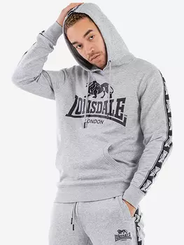 Толстовка с капюшоном мужская LONSDALE SCOUSBURGH, Серый